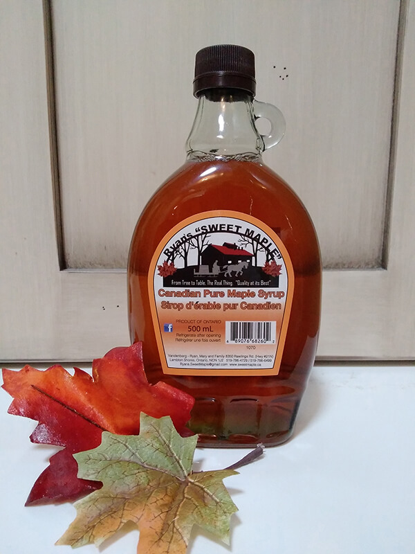 500ml Glass Bottle of Canadian Pure Maple Syrup